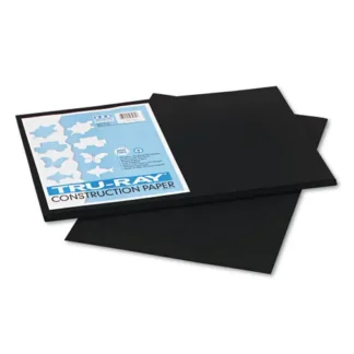 Pacon® Tru-Ray Construction Paper, Black, 50/Pack