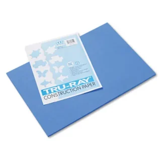 Pacon® Tru-Ray Construction Paper, 76 lb Text Weight, 12 x 18, Blue, 50/Pack