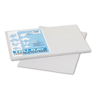 Pacon® Tru-Ray Construction Paper, Gray, 12 x 18, 50 Sheets, 76 lb Text