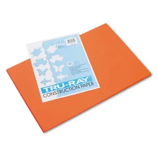 Pacon® Tru-Ray Construction Paper, Orange, 50 Sheets