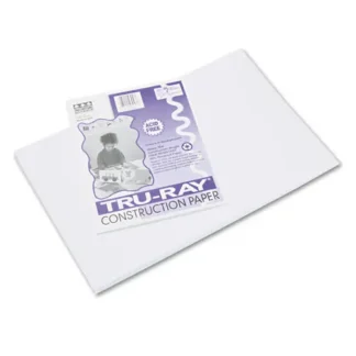 Pacon® Tru-Ray Construction Paper, 12 x 18, White, 50/Pack