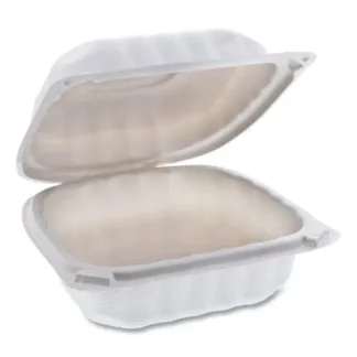 Pactiv Evergreen EarthChoice® SmartLock® Microwavable MFPP Hinged Lid Container