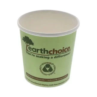Pactiv Evergreen EarthChoice Compostable Soup Cup, Large, 16 oz, Green, Paper, 500/Carton