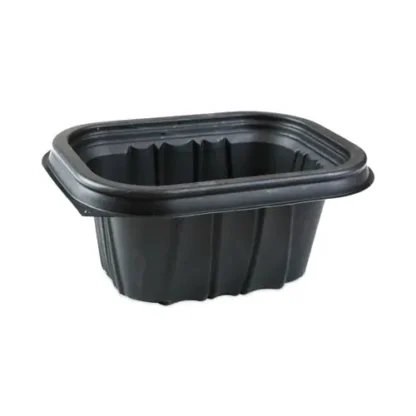 Pactiv Evergreen EarthChoice Entree2Go Takeout Container, 12 oz, Black, Plastic, 600/Carton