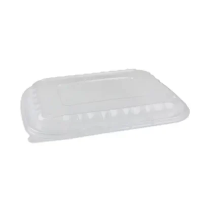 Pactiv Evergreen EarthChoice Entree2Go Takeout Container Vented Lid, Clear, Plastic, 200/Carton