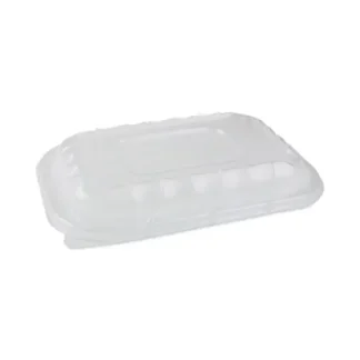 Pactiv Evergreen EarthChoice Entree2Go Vented Lid, Clear, Plastic, 300/Carton