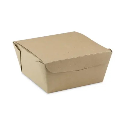 Pactiv Evergreen EarthChoice OneBox Paper Box, 37 oz, Brown, 312/Carton