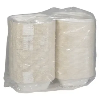 Pactiv Evergreen EarthChoice PFAS Free Compostable Hinged Lid Container, Natural, Sugarcane, 500/Carton