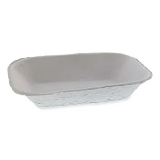 Pactiv Evergreen EarthChoice Pulpex Steep Wall Food Tray, Natural, 460/Carton