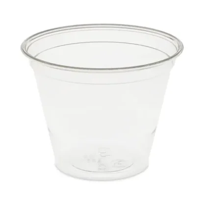 Pactiv Evergreen EarthChoice Recycled Clear Plastic Cold Cups, 9 oz, Clear, 975/Carton