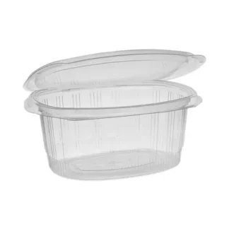 Pactiv Evergreen EarthChoice Recycled PET Hinged Container, 32 oz, Clear, Plastic, 280/Carton