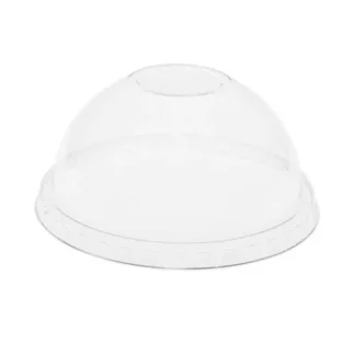 Pactiv Evergreen EarthChoice Strawless RPET Dome Lid for 12 oz to 24 oz "B" Cups, Clear, 1,020/Carton