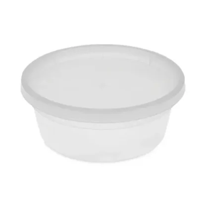 Pactiv Evergreen Newspring DELItainer Microwavable Container, 8 oz, Clear, Plastic, 240/Carton