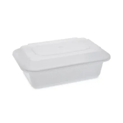 Pactiv Evergreen Newspring VERSAtainer Microwavable Containers, 24 oz, White/Clear, Plastic, 150/Carton