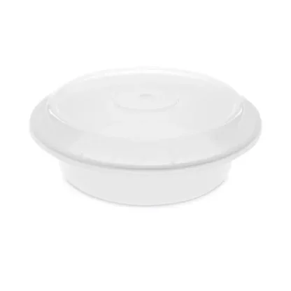 Pactiv Evergreen Newspring VERSAtainer Microwavable Containers, 24 oz, White/Clear, 150/Carton