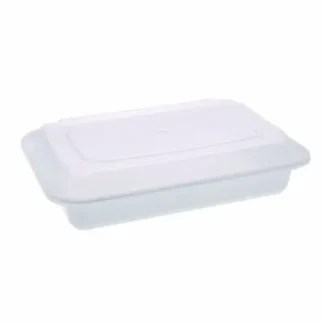 Pactiv Evergreen Newspring VERSAtainer Microwavable Containers with Base and Lid, White/Clear, 150/Carton