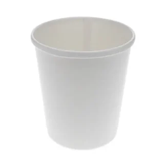 Pactiv Evergreen Paper Round Food Container, 32 oz, White, 500/Carton