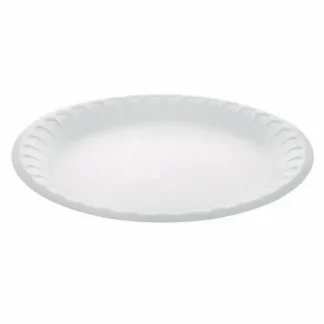 Pactiv Evergreen Placesetter Satin Non-Laminated Economy Foam Dinnerware Plate, 9" Diameter, White, 500/Carton