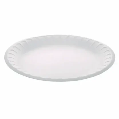 Pactiv Evergreen Placesetter Satin Non-Laminated Foam Dinnerware Plate, 9" Diameter, White, 500/Carton