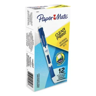 Paper Mate® Clear Point Mechanical Pencil, 0.7 mm, HB (#2), Black Lead, Blue Barrel