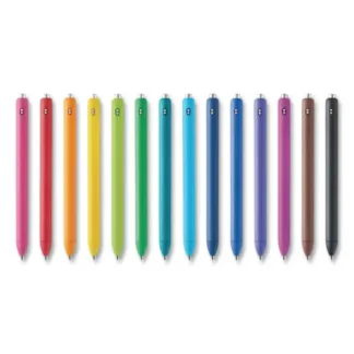 Paper Mate® InkJoy Gel Pen, Retractable, Fine 0.5 mm, Assorted Ink and Barrel Colors, 14/Pack
