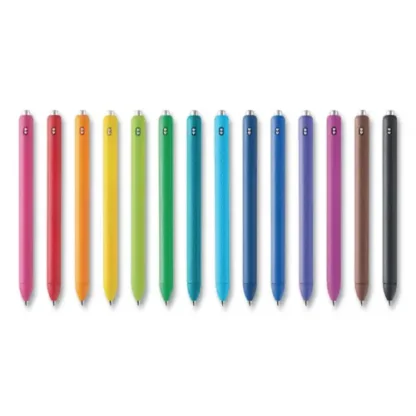 Paper Mate® InkJoy Gel Pen, Retractable, Fine 0.5 mm, Assorted Ink and Barrel Colors, 14/Pack