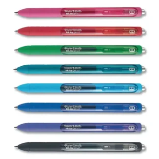 Paper Mate® InkJoy Gel Pen, Retractable, Medium, 0.7 mm, Assorted Ink and Barrel Colors, 8/Pack