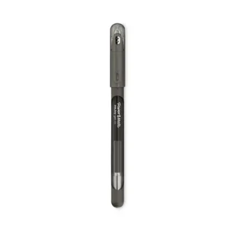 Paper Mate® InkJoy Gel Pen, Stick, Medium 0.7 mm, Black Ink, Smoke Barrel, Dozen