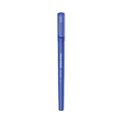 Paper Mate® Write Bros. Ballpoint Pen, Medium Point, 1 mm, Blue Ink, Blue Barrel, Dozen