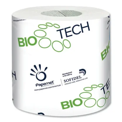 Papernet® BioTech Toilet Tissue, Septic Safe, 2-Ply, White, 500 Sheets/Roll, 96 Rolls/Carton