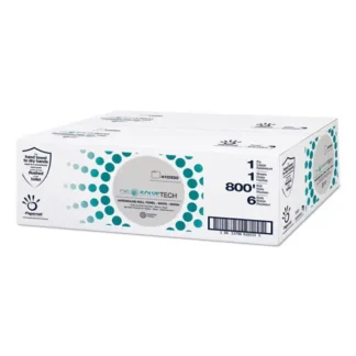 Papernet® DissolveTech Paper Towel, 1-Ply, 7.8" x 800 ft, White, 6 Rolls/Case