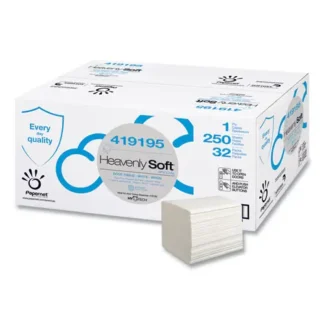 Papernet® Heavenly Soft Special Door Tissue, 1-Ply, White, 250 Sheets/Pack, 32 Packs/Carton