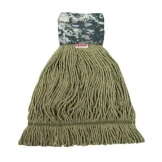 Patriot Loop Head Mop Large Blended 5 inch Headband Green - 12 Pack