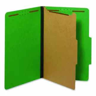 Pendaflex® Colored Pressboard Top Tab Classification Folders, Legal Size, Dark Green, 10/Box