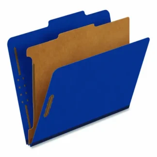 Pendaflex® Colored Pressboard Top Tab Classification Folders, Letter Size, Dark Blue, 10/Box