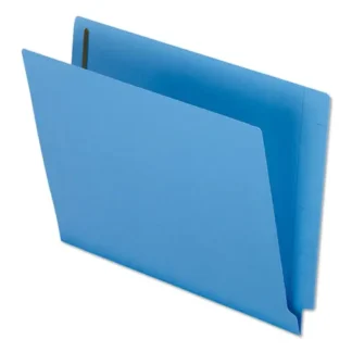 Pendaflex® Colored Reinforced End Tab Fastener Folders, Letter Size, Blue, 50/Box