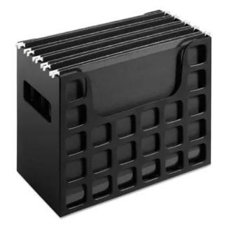 Pendaflex® Desktop File With Hanging Folders, Letter Size, 6" Capacity, Black