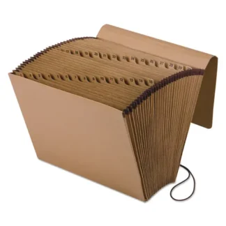 Pendaflex® Kraft Indexed Expanding File, 31 Sections, Elastic Cord Closure, 1/15-Cut Tabs, Letter Size, Brown
