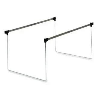 Pendaflex® Letter Size Adjustable Hanging File Folder Frame, 14" to 18" Long, Gray/Silver, 2/Box