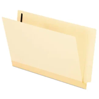 Pendaflex® Manila Laminated End Tab Fastener Folders, Legal Size, 11-pt Manila, 0.75" Expansion, 1 Fastener, 50/Box