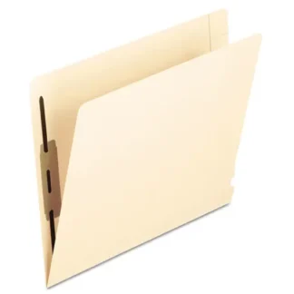 Pendaflex® Manila Laminated End Tab Fastener Folders, 14-pt Manila, Letter Size, 0.75" Expansion, 2 Fasteners, 50/Box
