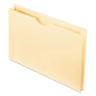 Pendaflex® Manila Reinforced File Jackets, 2-Ply Straight Tab, Legal Size, Manila, 50/Box