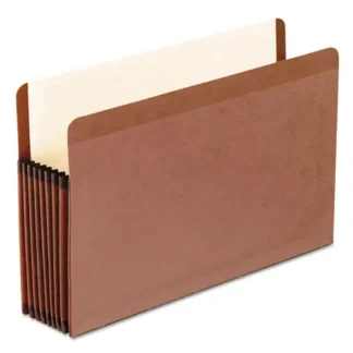 Pendaflex® Premium Reinforced Expanding File Pockets, Legal Size, Red Fiber, 7" Expansion, 5/Box