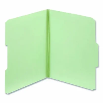 Pendaflex® Pressboard Expanding File Folders, 1/3-Cut Tabs, Assorted Positions, Letter Size, 2" Expansion, Light Green, 25/Box
