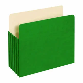 Pendaflex® Reinforced File Pocket, Letter Size, Green, 10/Box