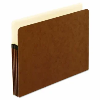 Pendaflex® Smart Shield File Pocket, Letter Size, Red Fiber, 3.5" Expansion, 10/Box
