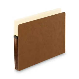 Pendaflex® Standard Expanding File Pockets, Letter Size, 3.5" Expansion, Redrope, 25/Box