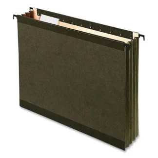 Pendaflex® SureHook Hanging Pocket File, Legal Size, 1/5-Cut Tabs, Standard Green, 4/Pack