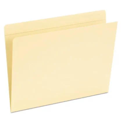 Pendaflex® Top Tab Pocket Folders, Straight Tabs, Letter Size, Manila, 50/Box