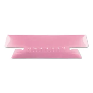 Pendaflex® Transparent Colored Tabs For Hanging File Folders, 1/3-Cut, Pink, 3.5" Wide, 25/Pack